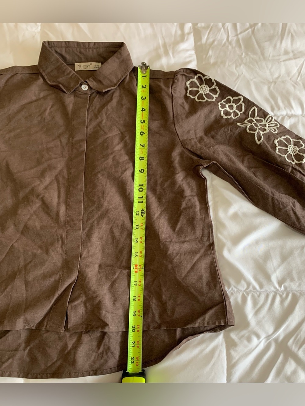 Pre Owned PARORY button up long sleeve Size 6 - Picture 3 of 5